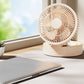 ❄️Rimani fresca ed elegante: un ventilatore da tavolo 3 in 1 con specchio per il trucco integrato e luce LED 💖