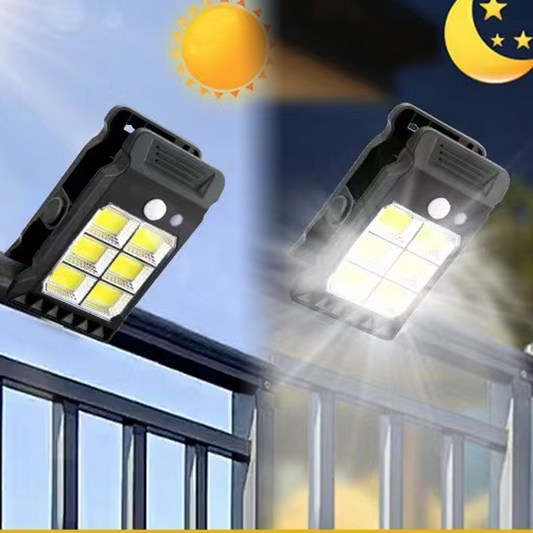 Clip luminosa a energia solare con sensore di movimento