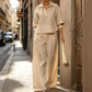 Ensemble décontracté femme : haut et pantalon large