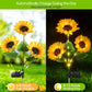Lucine Solari a LED da Giardino a Forma di Girasole