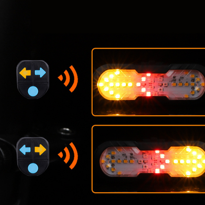 ⏰🔥OFFERTA A TEMPO LIMITATO: SCONTO DEL 50%! ✨Luce di sicurezza intelligente per bicicletta con telecomando wireless