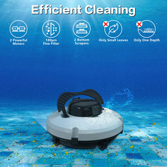 🤖50% DI SCONTO🌊 Robot pulitore per piscine | Senza fili · Potente aspirazione · Navigazione intelligente · Avvio con un solo tocco · Cestello filtro facile da rimuovere