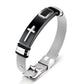 ✝️ PROMOZIONE A TEMPO LIMITATO: SCONTO DEL 50%! ✨ Bracciale da uomo con croce in acciaio inossidabile – Resistente e regolabile ✨