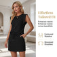 🌺🔥 SCONTO DEL 61% ⏰ Completo moderno da donna – top senza maniche e gonna con cordoncino ✨ leggero, elegante e perfetto per l'estate ☀️