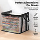 Borsa porta libri trasparente, capiente, antipolvere e resistente all'umidità.