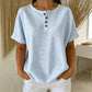 Women's Casual Striped Henley Shirt