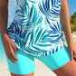 ✨ Sporty Two-Piece Bathing Suit – Criss-Cross Neck, Boy Shorts, Quick-Dry 🏄‍♀️