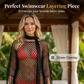 🏆 Ultimo giorno a prezzo speciale 💲9,99! 💐Copricostume estivo metallizzato all'uncinetto: leggero, fluido e dallo stile impeccabile per l'estate.