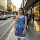 ⭐ Oltre 5.000 recensioni positive! Abito da donna a due pezzi in finta denim stampato
