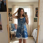 ⭐ Oltre 5.000 recensioni positive! Abito da donna a due pezzi in finta denim stampato