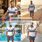 👕 Set Due Pezzi Camicia & Shorts da Uomo – Comodo, Traspirante & Versatile per Estate, Tempo Libero & Viaggi ☀️🩳