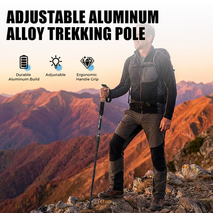⏰🔥SCONTO DEL 50% PER UN PERIODO LIMITATO!🔥OLTRE 50K+ VENDUTE!Bastone da trekking regolabile in lega di alluminio