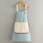 Tablier ajustable en coton et lin avec poches