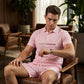 👕☀️ OFFERTA LAMPO SCONTO DEL 50%! Completo da uomo composto da polo e pantaloncini – Tessuto in poliestere traspirante, colletto classico, elastico in vita, 10 colori, taglie dalla S alla 4XL ✨