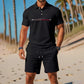 👕☀️ OFFERTA LAMPO SCONTO DEL 50%! Completo da uomo composto da polo e pantaloncini – Tessuto in poliestere traspirante, colletto classico, elastico in vita, 10 colori, taglie dalla S alla 4XL ✨