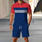 👕☀️ OFFERTA LAMPO SCONTO DEL 50%! Completo da uomo composto da polo e pantaloncini – Tessuto in poliestere traspirante, colletto classico, elastico in vita, 10 colori, taglie dalla S alla 4XL ✨