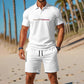 👕☀️ OFFERTA LAMPO SCONTO DEL 50%! Completo da uomo composto da polo e pantaloncini – Tessuto in poliestere traspirante, colletto classico, elastico in vita, 10 colori, taglie dalla S alla 4XL ✨