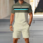 👕☀️ OFFERTA LAMPO SCONTO DEL 50%! Completo da uomo composto da polo e pantaloncini – Tessuto in poliestere traspirante, colletto classico, elastico in vita, 10 colori, taglie dalla S alla 4XL ✨