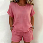 Completo due pezzi in lino e cotone: stile casual e ultra confortevole 🌸