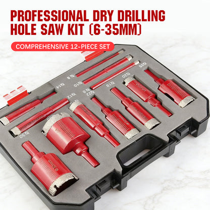 📢📢50% OFF !! ⏰Professional Dry Drilling Hole Saw Kit (6-35mm)