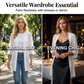Cardigan ample en mousseline pour femme, ouvert sur le devant