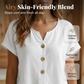 🔥Limited-Time Offer-Women's V-Neck Button Casual T-Shirt