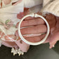 ⌛Offerta a tempo limitato - Bracciale rigido vintage in argento con motivi floreali