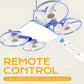 Ventilatore a 3 velocità con attacco E27, modello drone, con luce e telecomando.