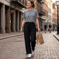 ⏳LAST DAY SALE 68% OFF !!📢Women's Casual High-Waist Wide-Leg Pants