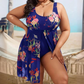 📢📢50% OFF !! ⏰Women's Floral Print One Piece Swim Dress