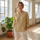 Trending Now✨ Flowy Asymmetrical Wrap Shirt – Breathable Fabric & Flattering V-Neck for All-Day Comfort