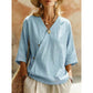 Trending Now✨ Flowy Asymmetrical Wrap Shirt – Breathable Fabric & Flattering V-Neck for All-Day Comfort