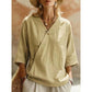 Trending Now✨ Flowy Asymmetrical Wrap Shirt – Breathable Fabric & Flattering V-Neck for All-Day Comfort