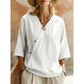 Trending Now✨ Flowy Asymmetrical Wrap Shirt – Breathable Fabric & Flattering V-Neck for All-Day Comfort