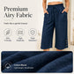 Women's Cotton Linen Wide Leg Pants