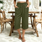 Women's Cotton Linen Wide Leg Pants