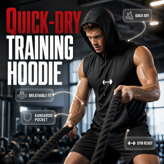 🎉 2026 Sale — Over 37,000 Sold! 🏋️ Men's Athletic Sleeveless Hoodie Vest – Maximum Mobility 💪
