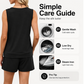 Summer Bestseller🔥👚 Sleeveless Tank & Shorts Set with Pockets – Breezy 2-Piece for Everyday Comfort