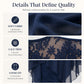 Lace Overlay High-Low Dress – Elegant & Soft Fabric Finish