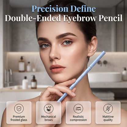 Double-Ended Waterproof Angled Eyebrow Pencil