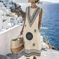 Women's Digital Print Sleeveless Maxi Dress