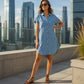 Women's Relaxed Denim Shirt Dress