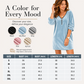 Women's Zip-Up V-Neck Half Sleeve Dress