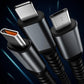 Buy 1 Get 1 Free! Transparent Luminous 3-in-1 Super Fast Charging Cable