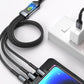 Buy 1 Get 1 Free! Transparent Luminous 3-in-1 Super Fast Charging Cable