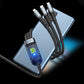 Buy 1 Get 1 Free! Transparent Luminous 3-in-1 Super Fast Charging Cable