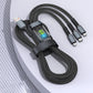 Buy 1 Get 1 Free! Transparent Luminous 3-in-1 Super Fast Charging Cable