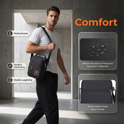 ⏳🔥LIMITED-TIME 50% OFF! ⏰Men's Lightweight Oxford Shoulder Crossbody Bag – Water-Resistant Multi-Pocket Commuter Sling Bag.