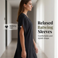 Women's Summer V-Neck Batwing Sleeve Dress