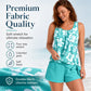 Women's Floral Print Tankini Two-Piece Swimsuit